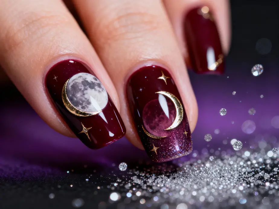 Lire la suite à propos de l’article Blood Moon Nails : Succombez à cette tendance ongles captivante